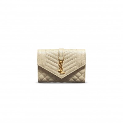 YSL MONOGRAM SMALL ENVELOPE WALLET 651026 (13.5*9.5*3cm)